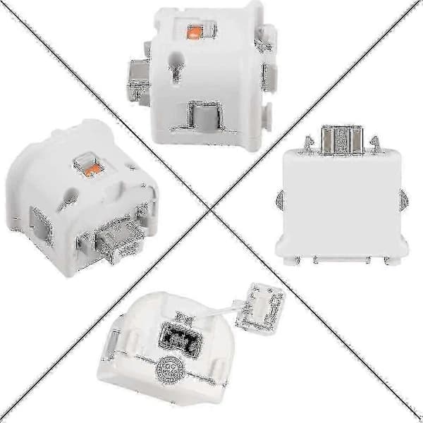2 Wii Remote Motion Plus Adapter Sensorer, Wii Motion Plus Adapter Accelerometer Ersättning (Vit)
