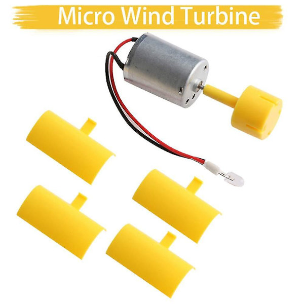 Mini Vertikal Vindturbin Generator, Vindturbin Kit, Undervisningsmodell