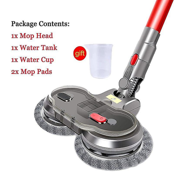 -Sähköinen pyörivä moppi Dyson V7 V8 V10 V11 käsikäyttöisille langattomille märkä- ja kuivaimureille W/ Wa