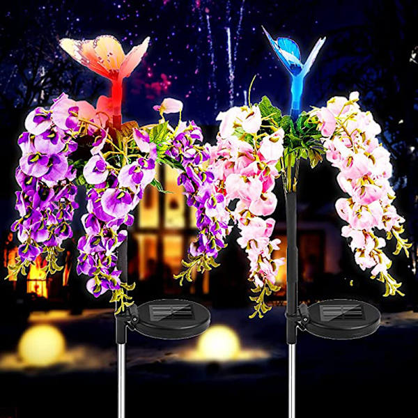 Bønne Blomsterarrangement Lys Have Gård Plæne Natlys Udendørs Kunstig Blomst Landskab Lampe Hjem Indretning