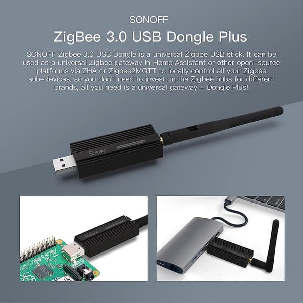 Zigbee 3.0 Usb Dongle Plus, Ti Cc2652p Koordinator, Universell Usb Zigbee Hub, Zigbee Gateway For Home Assistant