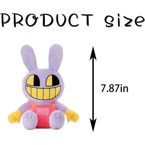 Digital Circus Plys, den fantastiske Pomni og Jax Plushies Legetøj, nye Digital Circus Fyldte Plys Legetøj, tegneseriebillede Pudegaver (2 stk)