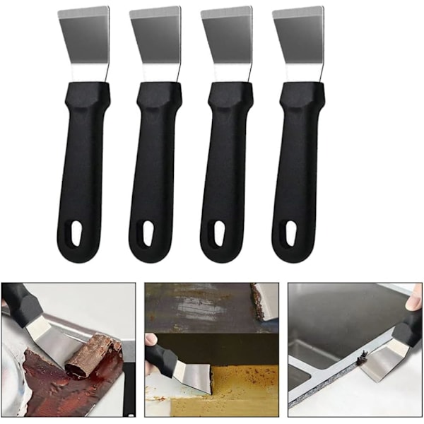 4-pack Multi-skrapa Fönster Skrapa Målar Skrapa Rengöringsverktyg för Fönster Vägg Kakel Fönster Sänka Kakel Fog