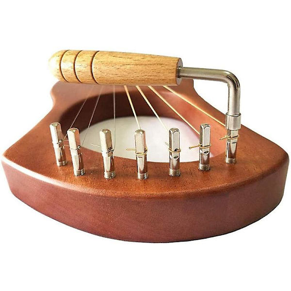 7 Metal Harpesnore + 7 stk. Snorestift + Stemmeskrue, til Lyre Harp Lille Harp Musikinstrument