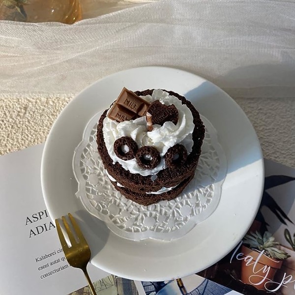 Mini sjokoladekakeformet dekorative duftlys Hjemmedekorasjon Bursdagsgave Valentinsdagsgave Lyselskere