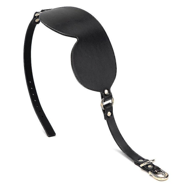 Ægte Læder Øjenmaske / Blindfold Med Elastik Til Par