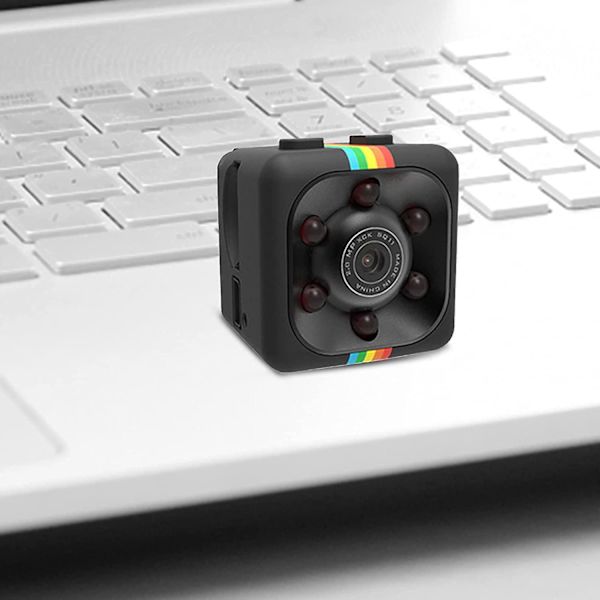 2 stk. Sq11 1080p kamera, minikamera med justerbart stativ, minikamera med transmisjonsavbildning, nattsyn, HD vidvinkel F