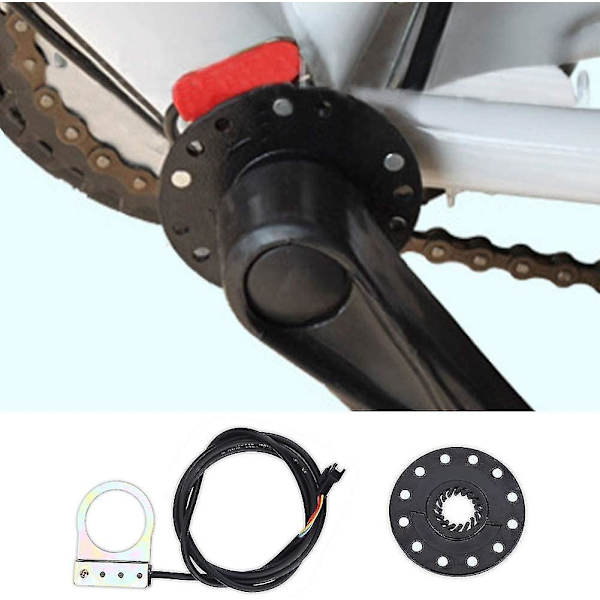 E-cykel hastighetssensor, elektrisk cykelpedal 12 magneter Pas-system assistentsensor hastighet