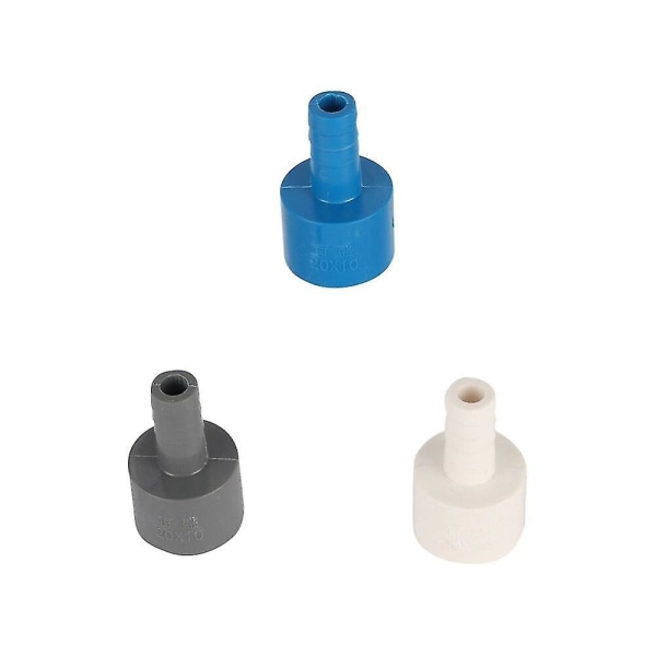 20 til 10 mm PVC Reduserende Slange Hurtigkobling Hard Rør Plast Pagoda Rørforbindelse