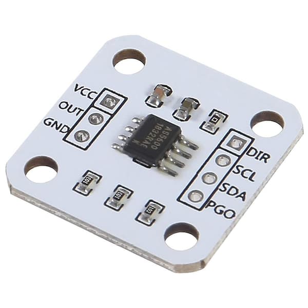 4 stk AS5600 Magnetisk Encoder Magnetisk Induksjonsvinkelmålingssensormodul 12bit Høy