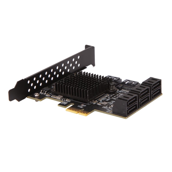 PCIe SATA Kort 8 Porte, 6gbps SATA 3.0 PCIe Kort, PCIe til SATA Controller Udvidelseskort, Understøtter 8 S