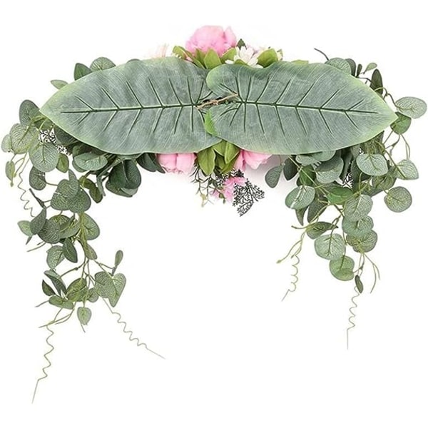 Mini Julekrans Kunstig Krans Dør Tærskel Blomst DIY Bryllup Hjem Stue Fest Vedhæng Væghængning Julekrans Vinterkrans fo