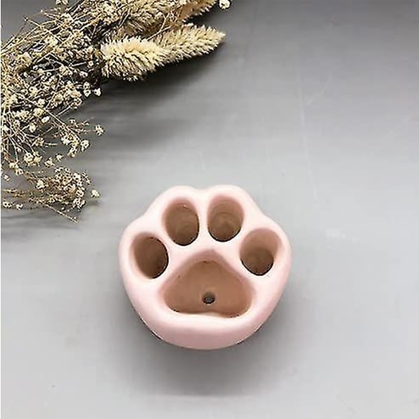 Sett med 3 kreative sement blomsterpotter Animal Foot Print Design Mini sukkulenter beholdere