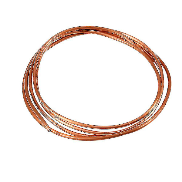 2m Blød Kobberrør Rør Udvendig Diameter 4mm X Indvendig Diameter 3mm Til Køling VVS