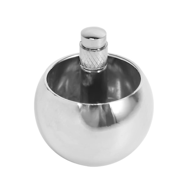 Tipp topp metall flip over topp mindre stål snurrande topp fantastiskt leksak, silver