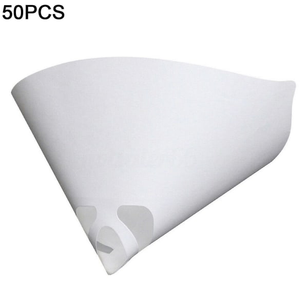 50 stk papirsil konisk form høy tetthet hvit 190 mikron maling papirfilter for bil