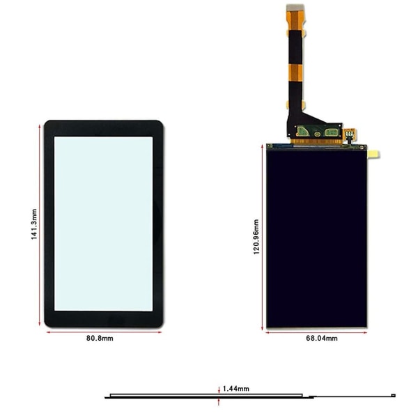 5,5 tum 2K LCD-skärm 1440x2560 HD LCD-skärm för LD002R/ Mars/ Fiberoptisk 3D-skrivare