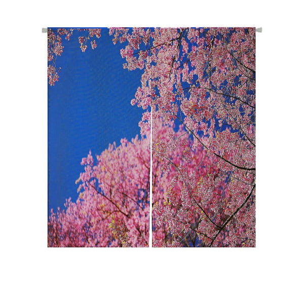 Kevät Vaaleanpunaiset Kirsikankukat Sininen Taivas Japanilainen Noren Verho  Oviaukko Ovi Ikkuna Käsittely Verhot 85x90 ​​cm b574 | Fyndiq