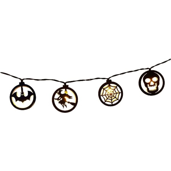 Halloween-koristeet Halloween-valot Sisustus kotijuhliin Puutarha sisä- ja ulkotilojen riippuvalot lapsille (E, one size)