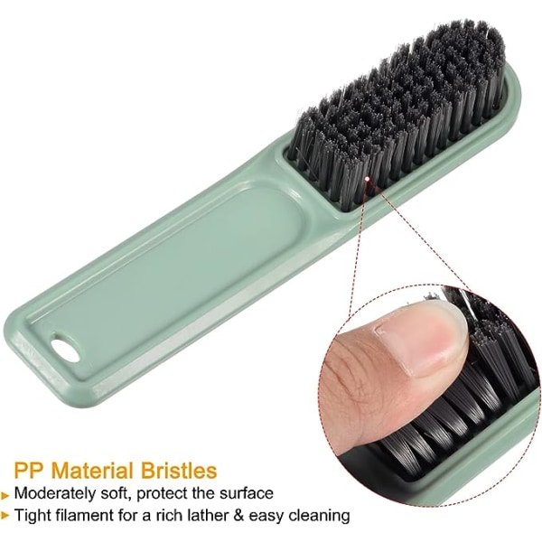 Rengöringsborste, PP-borsthushållsskrubber med ABS-handtag för skotvätt, grön