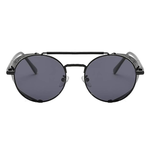 Goggles Runde Briller Metal Stel Steampunk Retro Spejl Solbriller Cosplay Tøj Tilbehør Mænd
