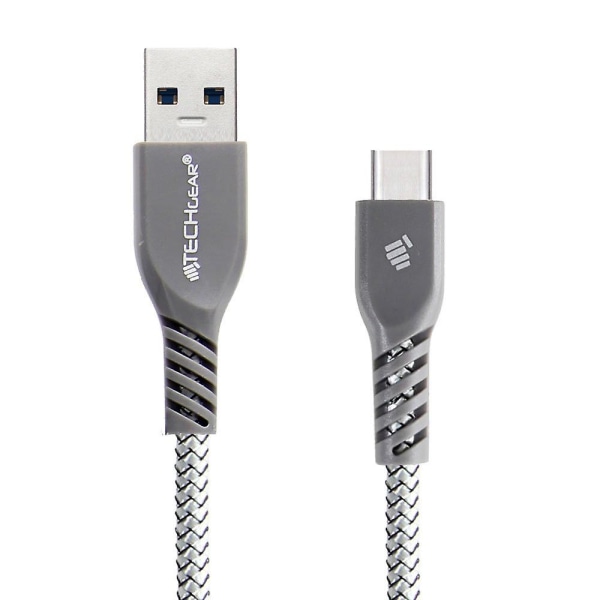 Stark hög hållbarhet flätad USB C laddnings- och datasynkroniseringskabel (1ft/30cm) Kompatibel för Samsung Tab S6 Lite, Tab A7 10,4", T510,
