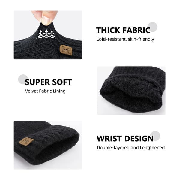 INF Halvfingerhandskar Fingerlösa Vantar Mörkgrå