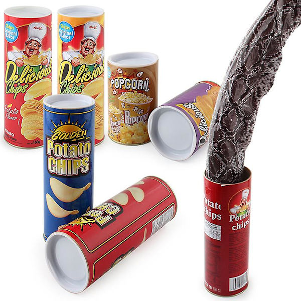 684-0.134kg# Potatischips Studsande Orm April Fool's Day Present Spoof Spoof Potatischips Orm Leksak Spoof Present Leksak Simulering Orm