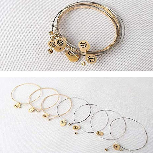 7 Metal Harpesnore + 7 stk. Snorestift + Stemmeskrue, til Lyre Harp Lille Harp Musikinstrument