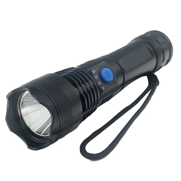 Ladattava LED-taskulamppu USB kaapelilla retkeilyyn ja koiran ulkoilutukseen