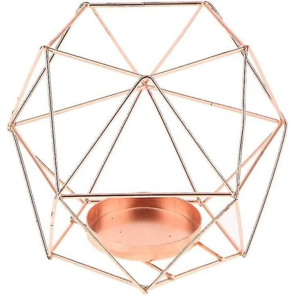 3D geometrisk lysestake til bryllup, lysestake til telys, dekorasjon til bryllup