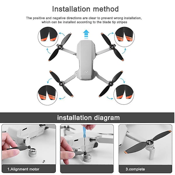 4 Paria Alhaisen Melun Potkuria Dji Mini 2 Drooni Tarvikkeille