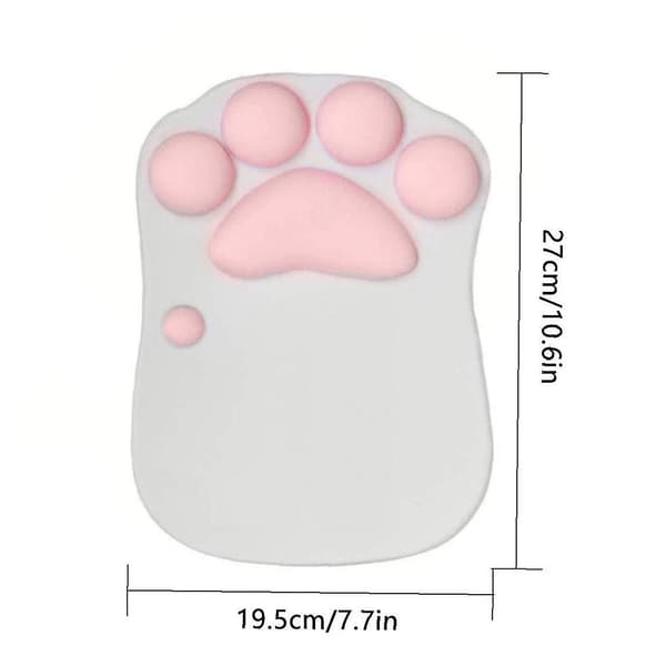 Musematte med kattepote med håndleddsstøtte, musematte med kattepote, håndleddsstøtte for bærbar PC