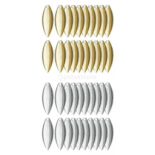 40x Metall Fiske Agnsmaking DIY-sett med Glatt Overflate D