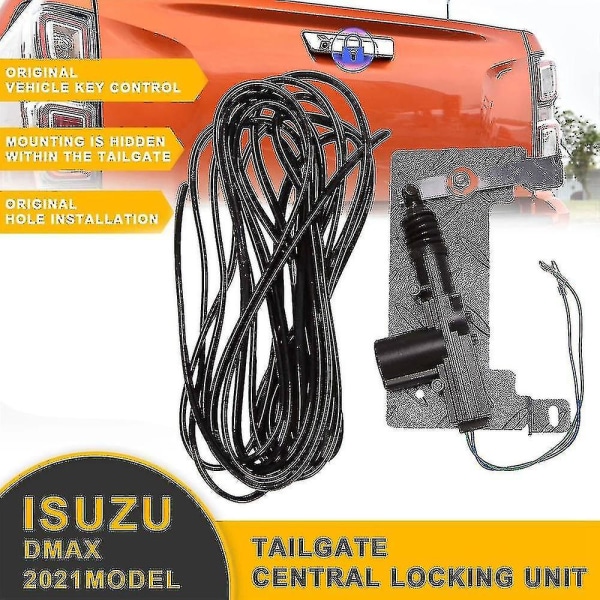 Car Plug & Play Elektrisk Bakluke Sentral Låsing Enhet Sett For Dmax D-max 2021+