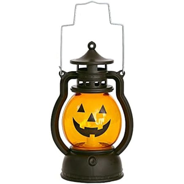 3 stk Mini Halloween Gresskar Lyslykt LED Lys Gresskar for Halloween Dekorasjoner Innendørs og Utendørs Hage Plen Fest