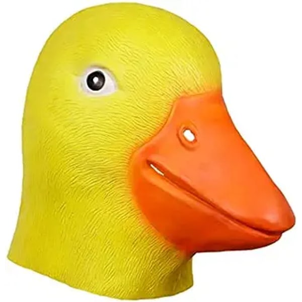 Duck Mask Full Head Halloween Costume Party Cute Animal Cosplay Latex Props Adult