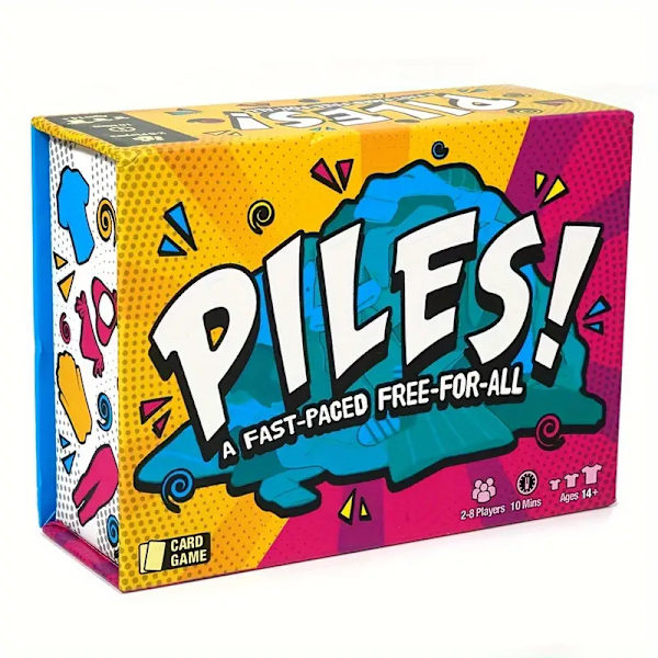 Stacked! Et raskt kortspill med spøker - Standardutgave, egnet for familier og selskapsspill for voksne fra 14 år, inkludert 200 kort og en regelbok