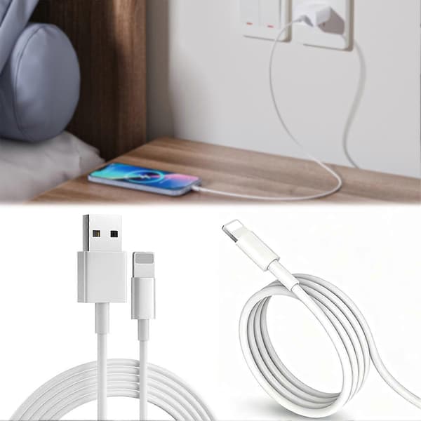 1M USB til Lightning-kabel for iPhone 7 8 9 10 11 12 13-serien Rask lading Premium datakabel 1M