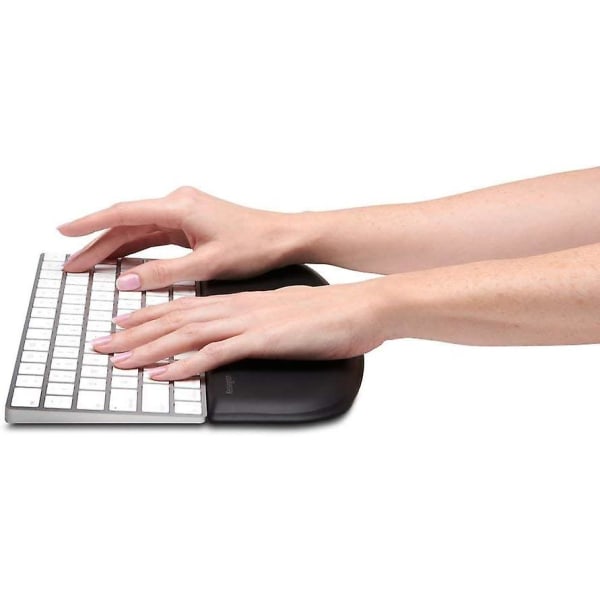Ergosoft håndleddsstøtte for slankt, kompakt tastatur - Ideell for hjemmekontor, Ergonomgodkjent - Profesjonell design for funksjonalitet