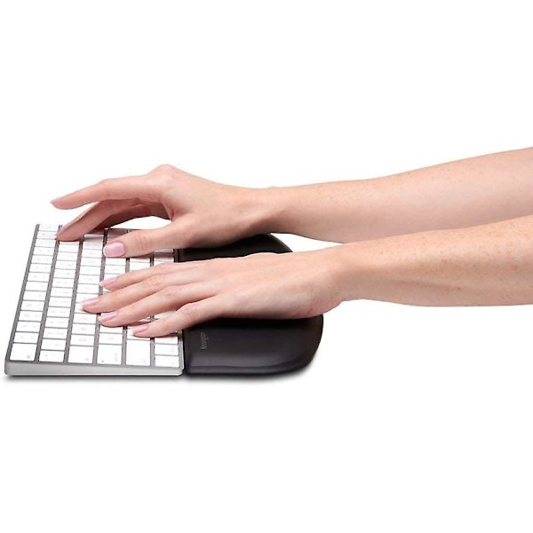 Ergosoft Håndleddstøtte for Slank, Kompakt Tastatur - Ideell for Hjemmekontor, Godkjent av Ergonomer - Profesjonelt Design for Funksjon