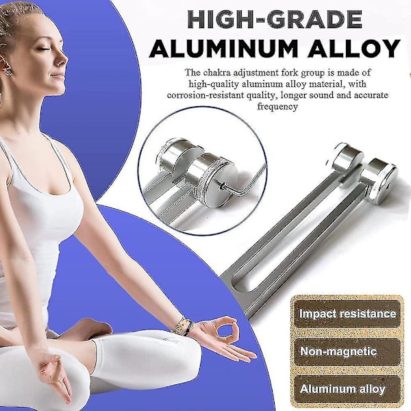 Stämgafflar Set-128 Hz,256 Hz,512hz Stämgafflar Perfekt För Healing