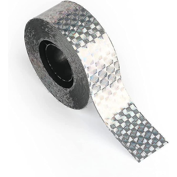 Fuglerepellent tape - Fugleskræmsel til at jage duer, spurve og krager væk (bredde 2,4 cm * længde 50 m * 2 stk) laserblomster (størrelse: f)