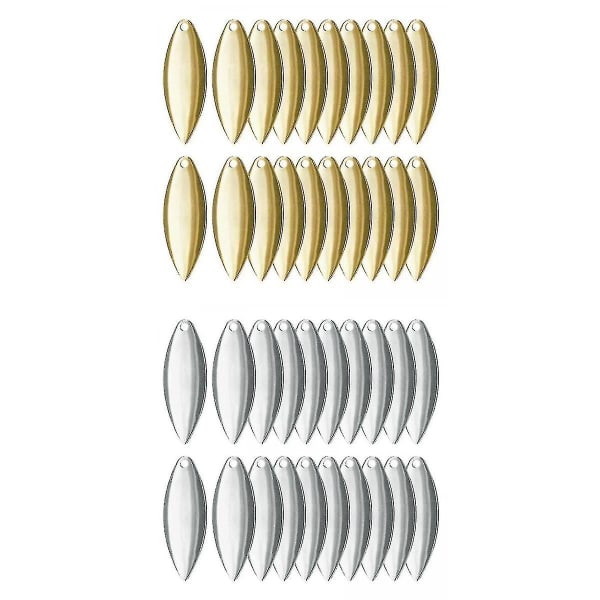 40x Metall Fiske Agnsmaking DIY-sett med Glatt Overflate D