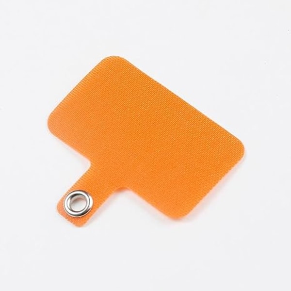 Mobiltelefonsnor, universal holdbart nylonstik med metalring, kompatibel med etui til de fleste smartphones (orange)