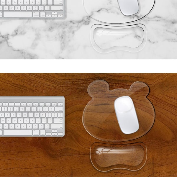 Hiiren suojakotelo, rannetuki ja tyyny Magic Mouse -hiirelle, läpinäkyvä TPU-kalvo