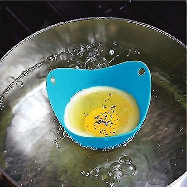 Silikon egg poacher kopper sett med 6 matlaging perfekte posjerte egg