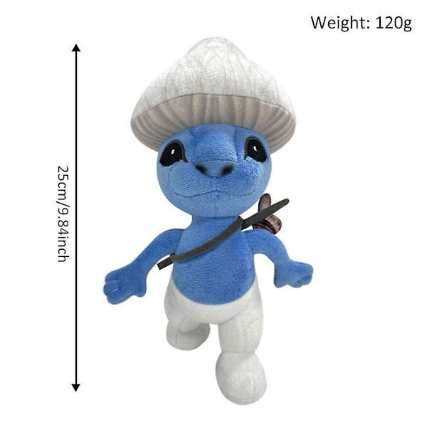Smurf Cat Plyschleksak, 25 Cm Söta Smurf Cat Plyschleksaker För Fans Present, Mjuk Fylld Figur Docka För Barn Och Vuxna, Födelsedag Julgåva För Pojkar