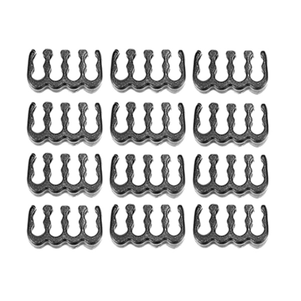 24 kpl 6/8/24-nastainen kaapelikammat sarja 3-3,6 mm PC-virtakaapeleille Musta