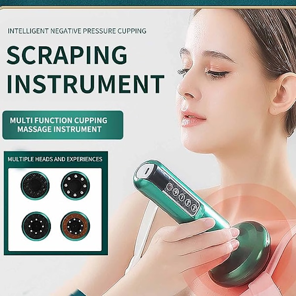 Avfukting Kopping Intelligent Negativt Trykk Elektrisk Kopping Massasje Instrument Avfukting Skraping Instrument Vibrasjonsbørste Skjønnhet